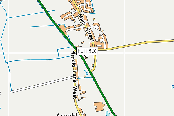 HU11 5JX map - OS VectorMap District (Ordnance Survey) HU11 5JX map - OS VectorMap District (Ordnance Survey)