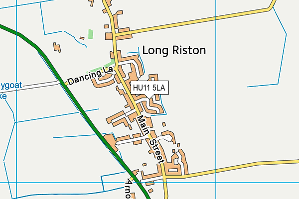 HU11 5LA map - OS VectorMap District (Ordnance Survey) HU11 5LA map - OS VectorMap District (Ordnance Survey)