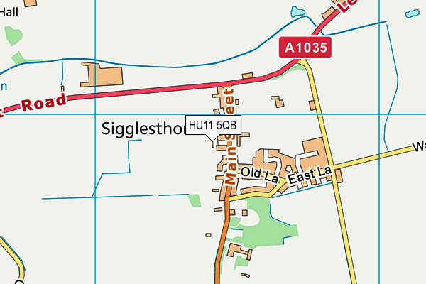 HU11 5QB map - OS VectorMap District (Ordnance Survey)