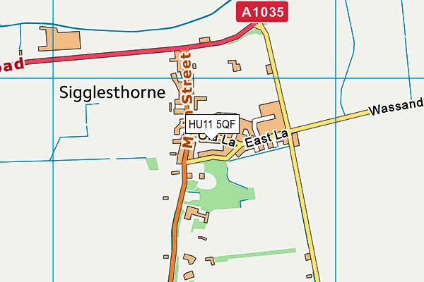 HU11 5QF map - OS VectorMap District (Ordnance Survey)