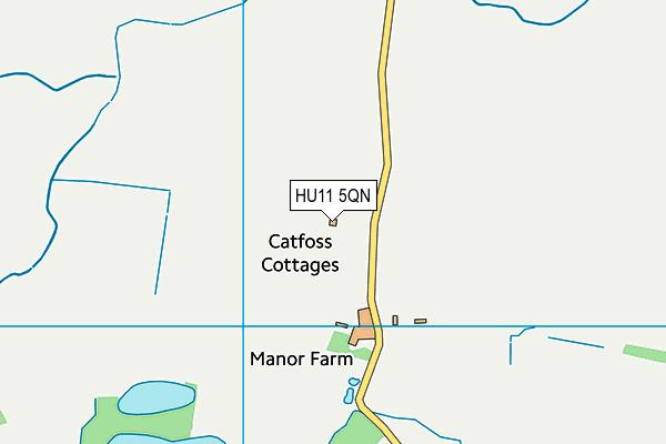 HU11 5QN map - OS VectorMap District (Ordnance Survey)