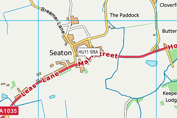 HU11 5RA map - OS VectorMap District (Ordnance Survey) HU11 5RA map - OS VectorMap District (Ordnance Survey)