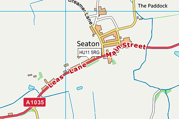 HU11 5RG map - OS VectorMap District (Ordnance Survey) HU11 5RG map - OS VectorMap District (Ordnance Survey)