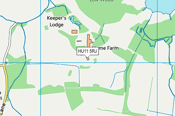 HU11 5RJ map - OS VectorMap District (Ordnance Survey) HU11 5RJ map - OS VectorMap District (Ordnance Survey)