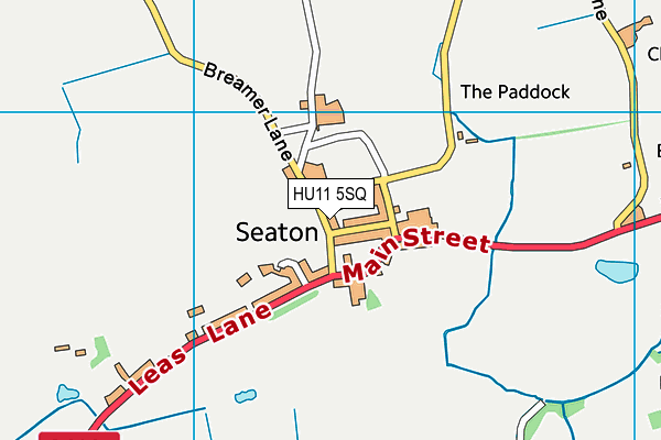 HU11 5SQ map - OS VectorMap District (Ordnance Survey) HU11 5SQ map - OS VectorMap District (Ordnance Survey)