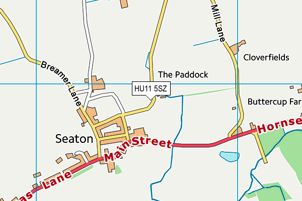 HU11 5SZ map - OS VectorMap District (Ordnance Survey) HU11 5SZ map - OS VectorMap District (Ordnance Survey)