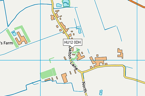 HU12 0DH map - OS VectorMap District (Ordnance Survey) HU12 0DH map - OS VectorMap District (Ordnance Survey)