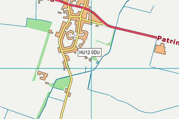 HU12 0DU map - OS VectorMap District (Ordnance Survey) HU12 0DU map - OS VectorMap District (Ordnance Survey)