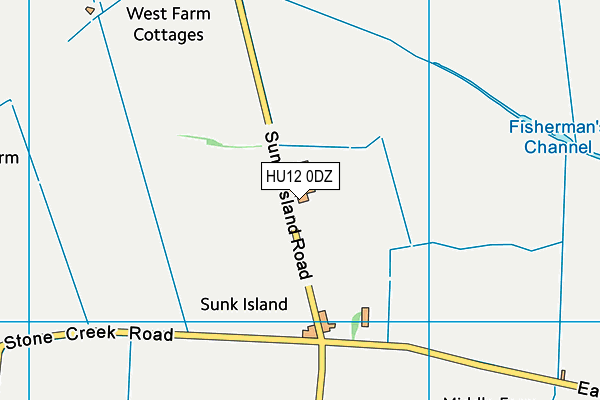 HU12 0DZ map - OS VectorMap District (Ordnance Survey) HU12 0DZ map - OS VectorMap District (Ordnance Survey)