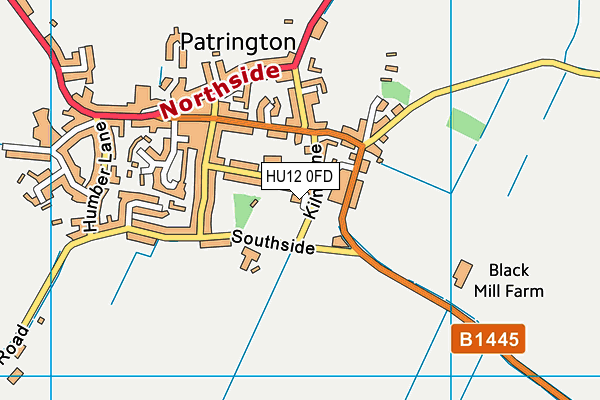 HU12 0FD map - OS VectorMap District (Ordnance Survey) HU12 0FD map - OS VectorMap District (Ordnance Survey)