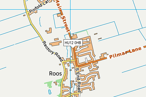 HU12 0HB map - OS VectorMap District (Ordnance Survey) HU12 0HB map - OS VectorMap District (Ordnance Survey)