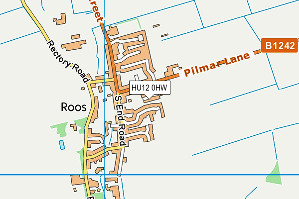 HU12 0HW map - OS VectorMap District (Ordnance Survey) HU12 0HW map - OS VectorMap District (Ordnance Survey)