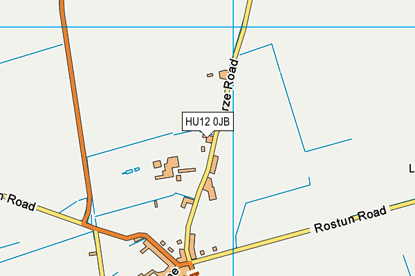 HU12 0JB map - OS VectorMap District (Ordnance Survey) HU12 0JB map - OS VectorMap District (Ordnance Survey)