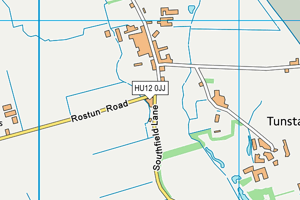 HU12 0JJ map - OS VectorMap District (Ordnance Survey) HU12 0JJ map - OS VectorMap District (Ordnance Survey)