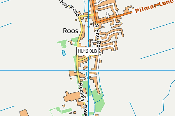 HU12 0LB map - OS VectorMap District (Ordnance Survey) HU12 0LB map - OS VectorMap District (Ordnance Survey)