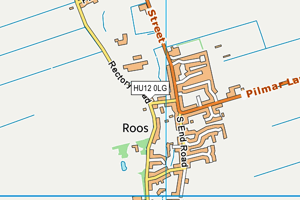 HU12 0LG map - OS VectorMap District (Ordnance Survey) HU12 0LG map - OS VectorMap District (Ordnance Survey)