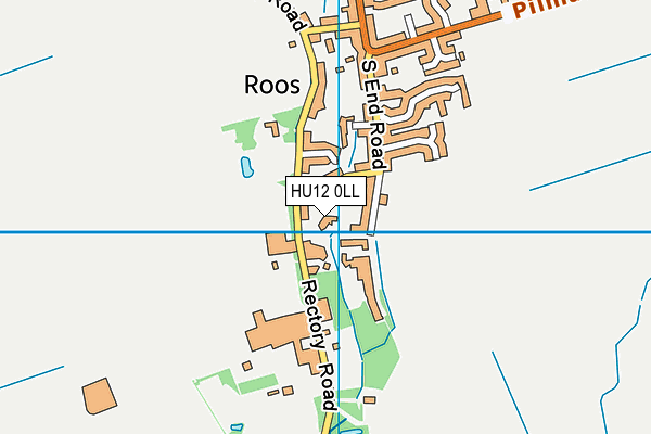 HU12 0LL map - OS VectorMap District (Ordnance Survey) HU12 0LL map - OS VectorMap District (Ordnance Survey)