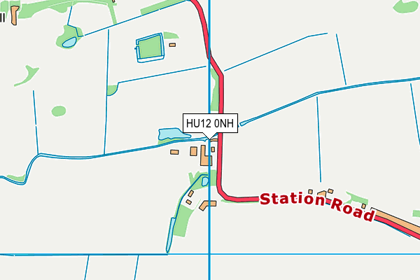 HU12 0NH map - OS VectorMap District (Ordnance Survey) HU12 0NH map - OS VectorMap District (Ordnance Survey)