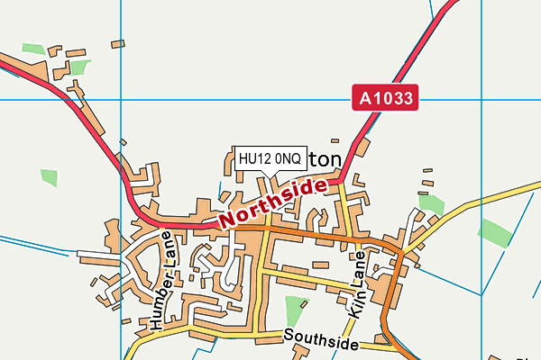 HU12 0NQ map - OS VectorMap District (Ordnance Survey) HU12 0NQ map - OS VectorMap District (Ordnance Survey)