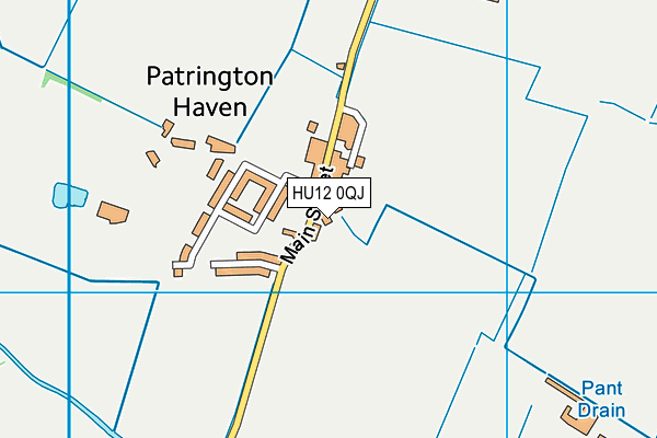 HU12 0QJ map - OS VectorMap District (Ordnance Survey) HU12 0QJ map - OS VectorMap District (Ordnance Survey)