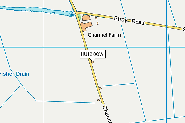 HU12 0QW map - OS VectorMap District (Ordnance Survey) HU12 0QW map - OS VectorMap District (Ordnance Survey)