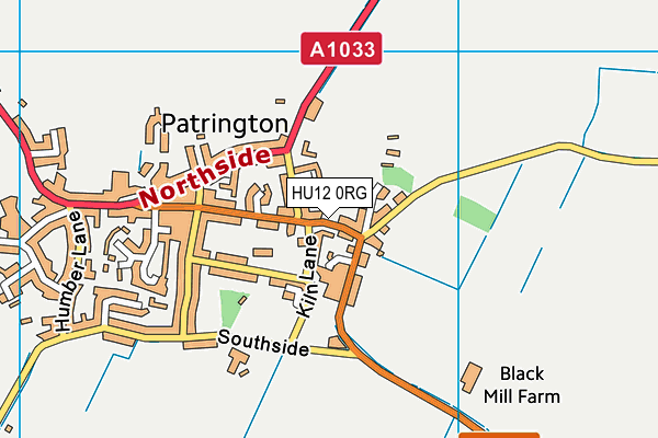 HU12 0RG map - OS VectorMap District (Ordnance Survey) HU12 0RG map - OS VectorMap District (Ordnance Survey)