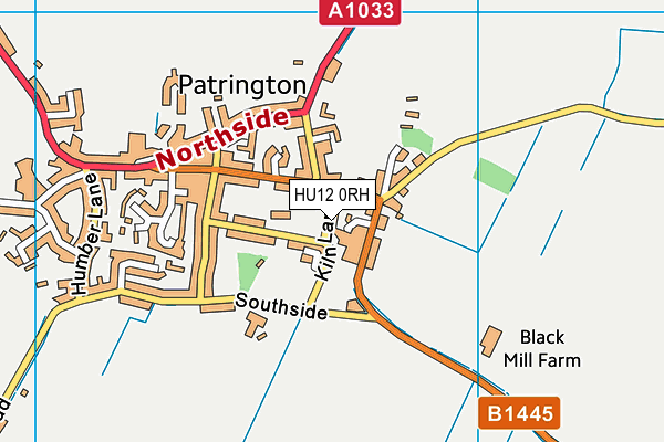 HU12 0RH map - OS VectorMap District (Ordnance Survey) HU12 0RH map - OS VectorMap District (Ordnance Survey)