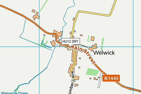 HU12 0RY map - OS VectorMap District (Ordnance Survey) HU12 0RY map - OS VectorMap District (Ordnance Survey)