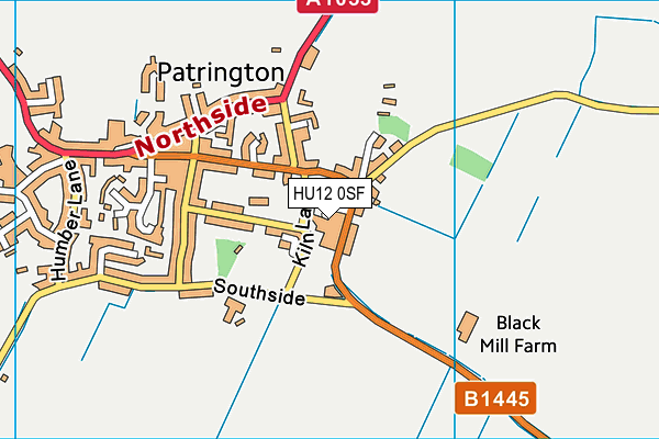 HU12 0SF map - OS VectorMap District (Ordnance Survey) HU12 0SF map - OS VectorMap District (Ordnance Survey)