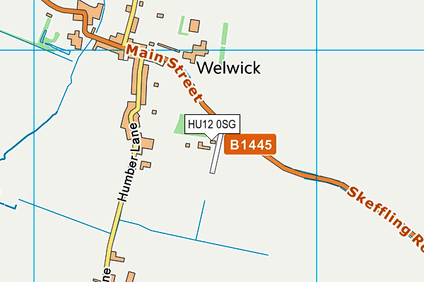 HU12 0SG map - OS VectorMap District (Ordnance Survey) HU12 0SG map - OS VectorMap District (Ordnance Survey)