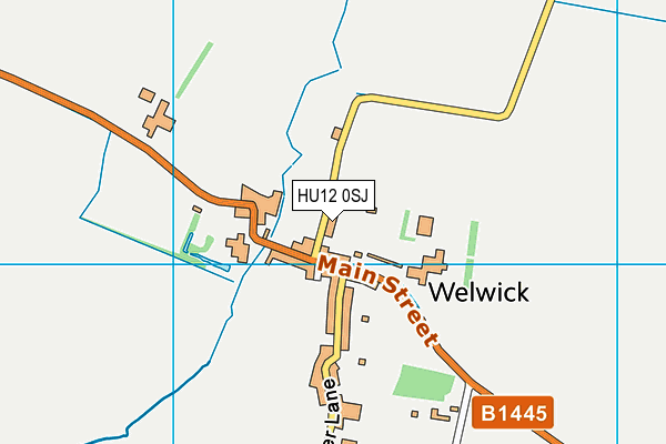 HU12 0SJ map - OS VectorMap District (Ordnance Survey) HU12 0SJ map - OS VectorMap District (Ordnance Survey)