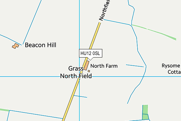 HU12 0SL map - OS VectorMap District (Ordnance Survey) HU12 0SL map - OS VectorMap District (Ordnance Survey)