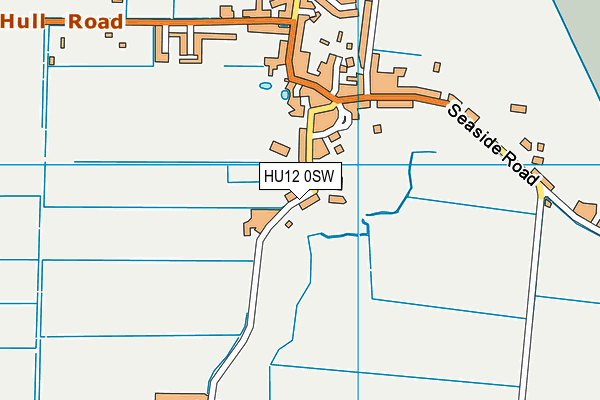 HU12 0SW map - OS VectorMap District (Ordnance Survey) HU12 0SW map - OS VectorMap District (Ordnance Survey)
