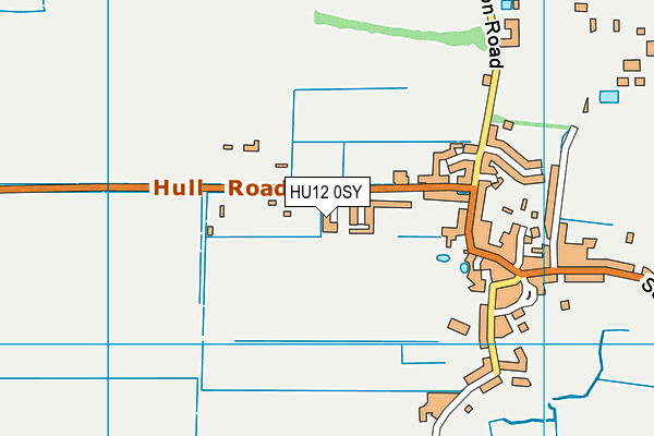 HU12 0SY map - OS VectorMap District (Ordnance Survey) HU12 0SY map - OS VectorMap District (Ordnance Survey)