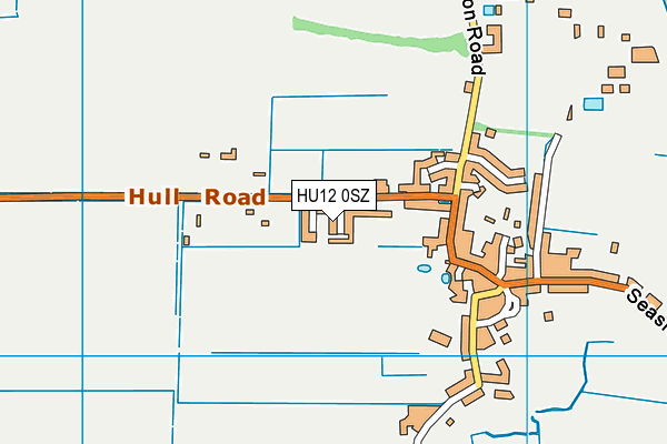HU12 0SZ map - OS VectorMap District (Ordnance Survey) HU12 0SZ map - OS VectorMap District (Ordnance Survey)
