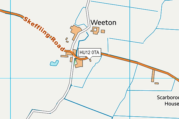 HU12 0TA map - OS VectorMap District (Ordnance Survey) HU12 0TA map - OS VectorMap District (Ordnance Survey)
