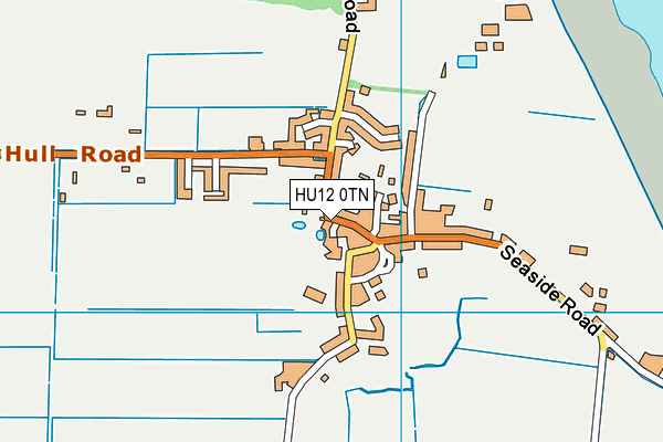 HU12 0TN map - OS VectorMap District (Ordnance Survey) HU12 0TN map - OS VectorMap District (Ordnance Survey)