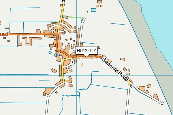 HU12 0TZ map - OS VectorMap District (Ordnance Survey) HU12 0TZ map - OS VectorMap District (Ordnance Survey)