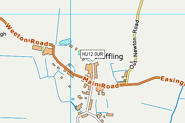 HU12 0UR map - OS VectorMap District (Ordnance Survey) HU12 0UR map - OS VectorMap District (Ordnance Survey)