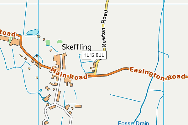 HU12 0UU map - OS VectorMap District (Ordnance Survey) HU12 0UU map - OS VectorMap District (Ordnance Survey)
