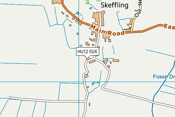 HU12 0UX map - OS VectorMap District (Ordnance Survey) HU12 0UX map - OS VectorMap District (Ordnance Survey)