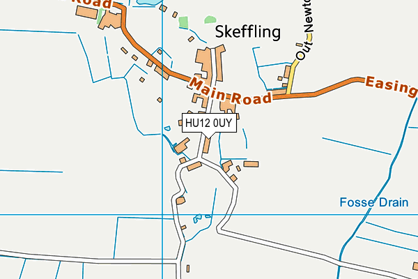 HU12 0UY map - OS VectorMap District (Ordnance Survey) HU12 0UY map - OS VectorMap District (Ordnance Survey)