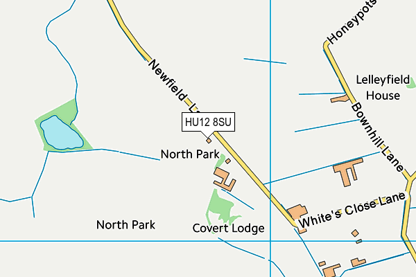 HU12 8SU map - OS VectorMap District (Ordnance Survey)