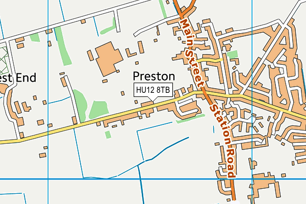 HU12 8TB map - OS VectorMap District (Ordnance Survey) HU12 8TB map - OS VectorMap District (Ordnance Survey)