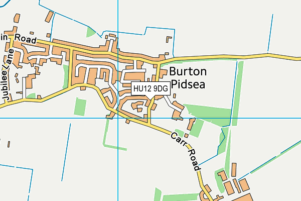 HU12 9DG map - OS VectorMap District (Ordnance Survey) HU12 9DG map - OS VectorMap District (Ordnance Survey)