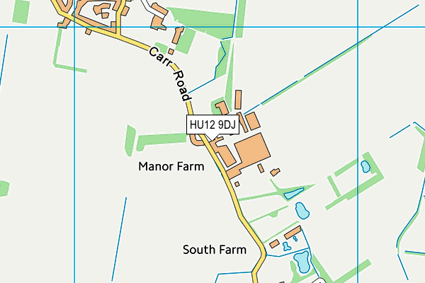 HU12 9DJ map - OS VectorMap District (Ordnance Survey) HU12 9DJ map - OS VectorMap District (Ordnance Survey)