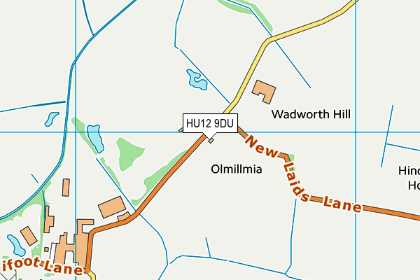 HU12 9DU map - OS VectorMap District (Ordnance Survey) HU12 9DU map - OS VectorMap District (Ordnance Survey)