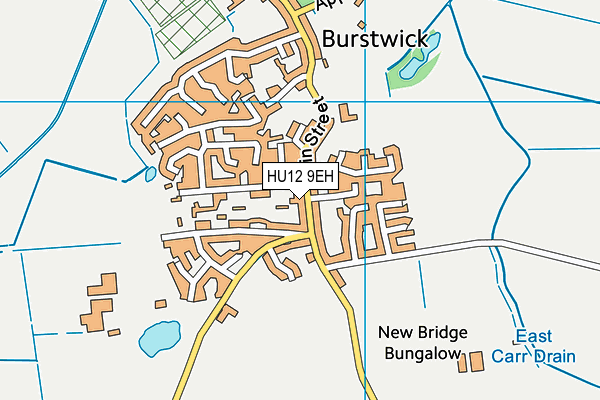 HU12 9EH map - OS VectorMap District (Ordnance Survey) HU12 9EH map - OS VectorMap District (Ordnance Survey)