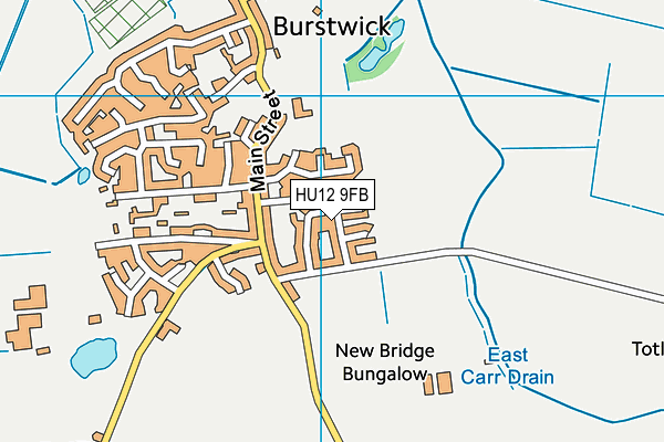 HU12 9FB map - OS VectorMap District (Ordnance Survey) HU12 9FB map - OS VectorMap District (Ordnance Survey)