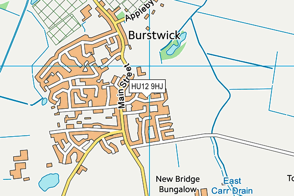 HU12 9HJ map - OS VectorMap District (Ordnance Survey)